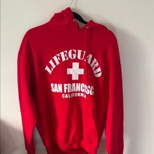 Red Lifeguard Hoodie